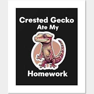 Crested Gecko Posters and Art